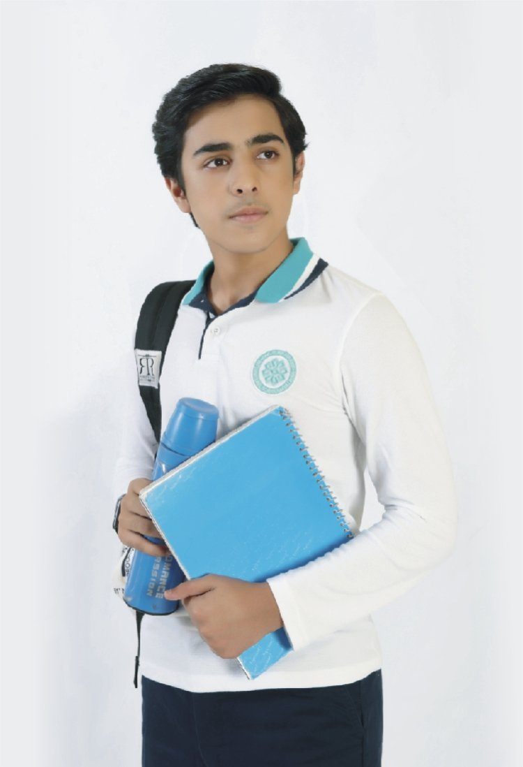 POLO SHIRT WHITE F/S (BOYS) ASHARSTORES.COM 42 